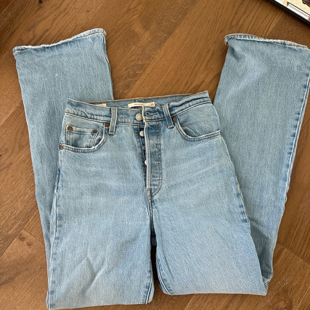 Levi’s ribcage bootcut high rise jeans